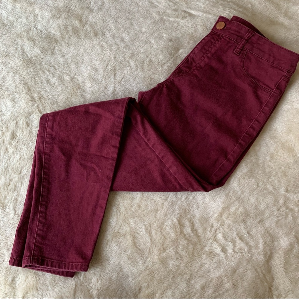 Refuge burgundy jeans